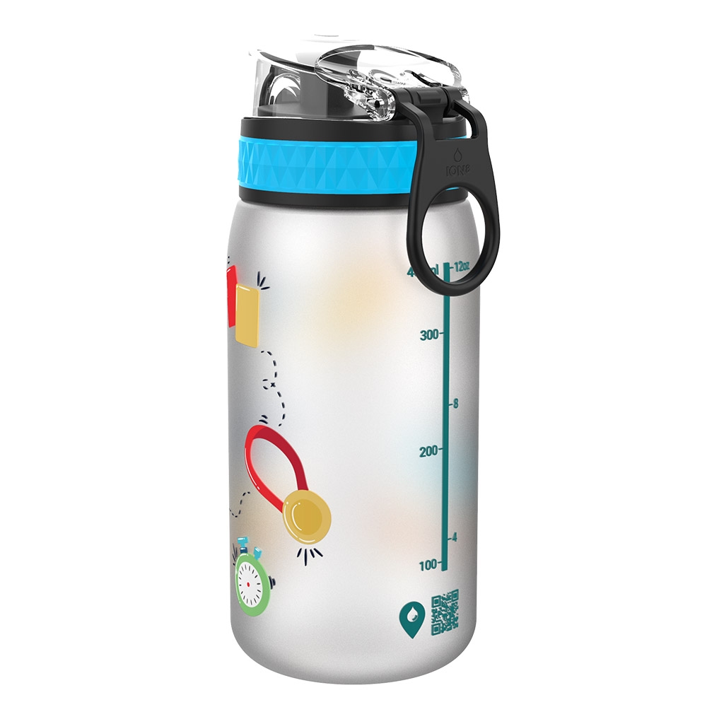 Ion8 Pod Leak Proof BPA Free Kids Water Bottle, 350ml | Football