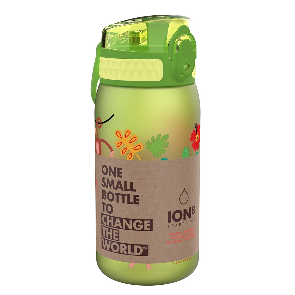 Ion8 Leak Proof Kids Water Bottle BPA Free, 350ml | Llamas