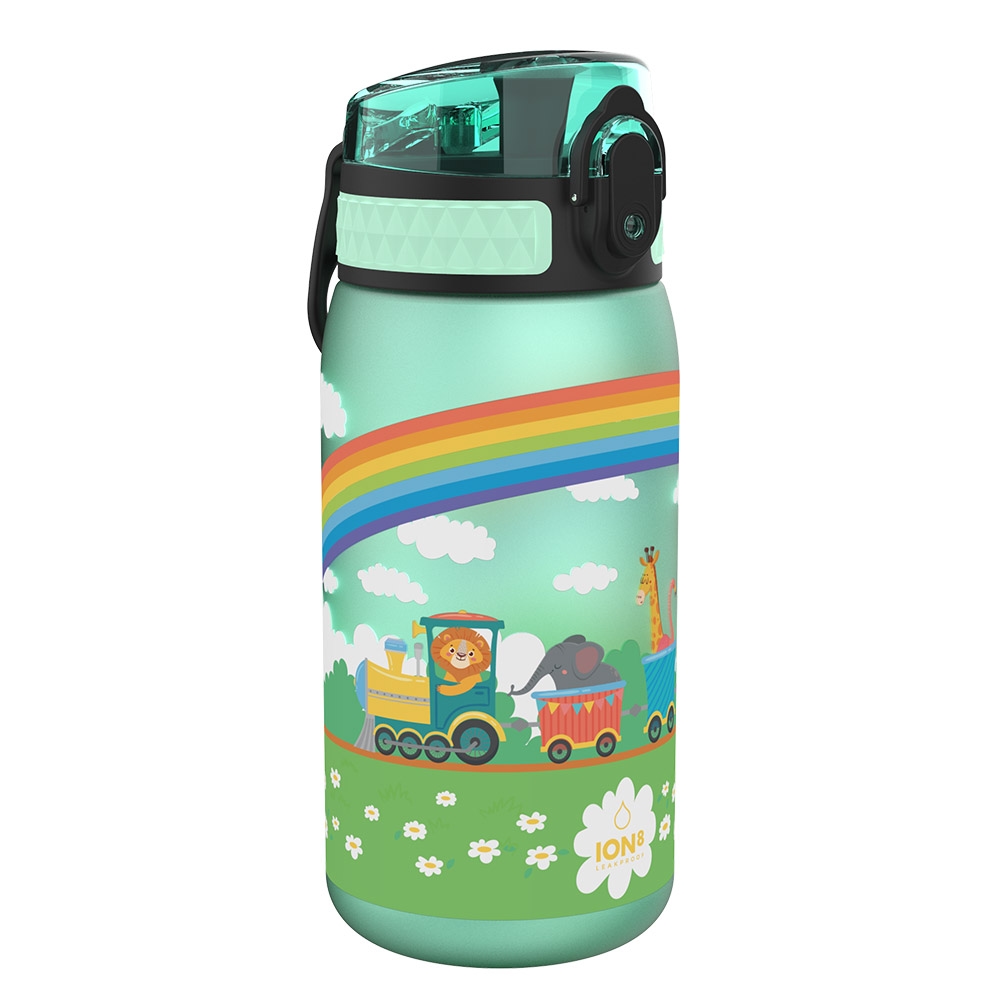 Ion8 Pod Leak Proof BPA Free Kids Water Bottle, 350ml | Rainbows