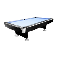 Knight Shot Galaxy Commercial Billiard Table Drop Pocket 7ft, Black