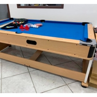 Knight Shot Multi-Game Table 4 in 1 Billiard, Air Hockey, Table Tennis and Dining Top 7ft.