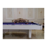 Knight Shot Knight Home Use Billiard Table Drop Pocket 8ft, White