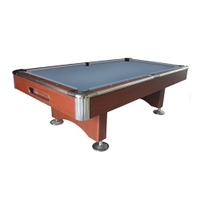 Knight Shot Knight Home Use Billiard Table Drop Pocket 9ft, Brown