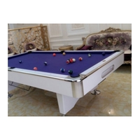 Knight Shot Knight Home Use Billiard Table Drop Pocket 9ft, White
