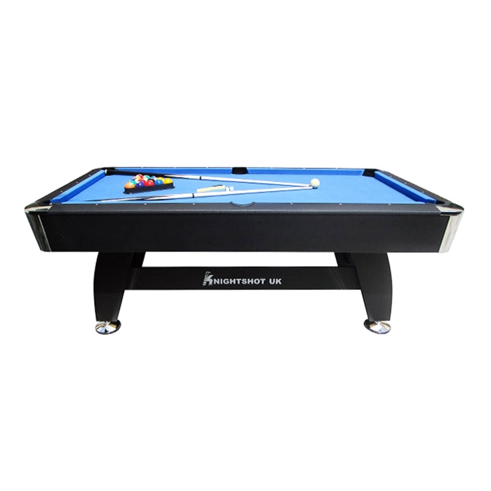 Knight Shot - Noir Kids Use Pool Table 7Ft. Black Finishing Wooden Base