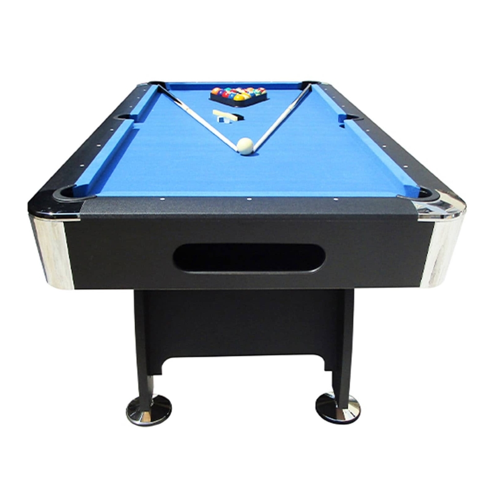 Knight Shot - Noir Kids Use Pool Table 7Ft. Black Finishing Wooden Base