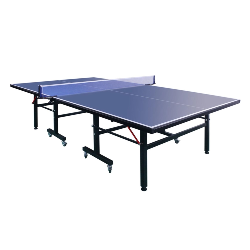 Knight Shot Oslo Table Tennis Indoor W/ Wheels  -15Mm Blue Top W/ Net