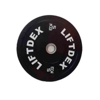 Liftdex Rubber Black Bumper Plates | 10 Kg