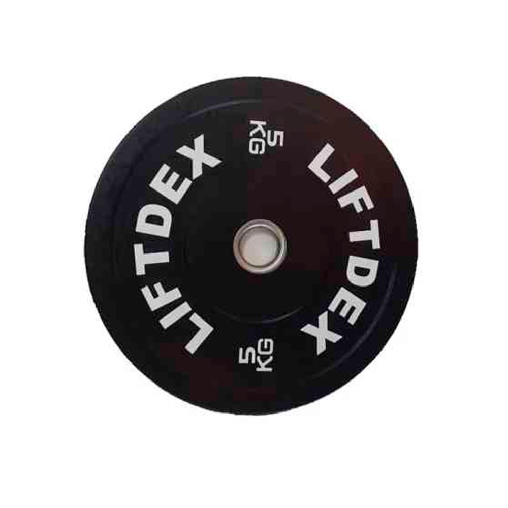 Liftdex Rubber Black Bumper Plates | 20 Kg