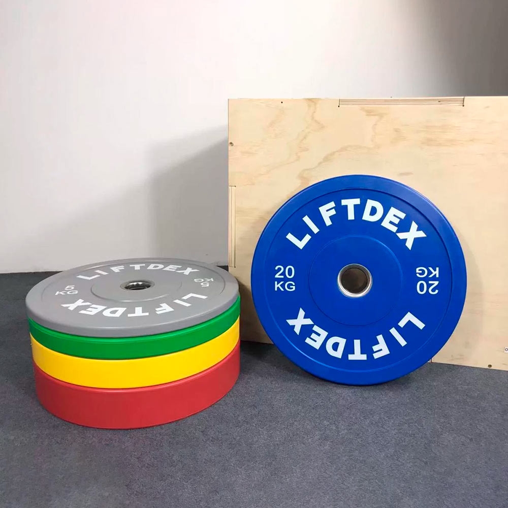 Liftdex Rubber Colour Bumper Plates | 15 Kg