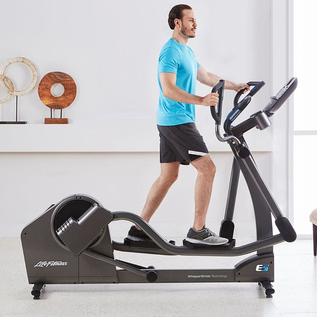 Life Fitness E5 Cross Trainer - Base Titanium-Base+Go Console