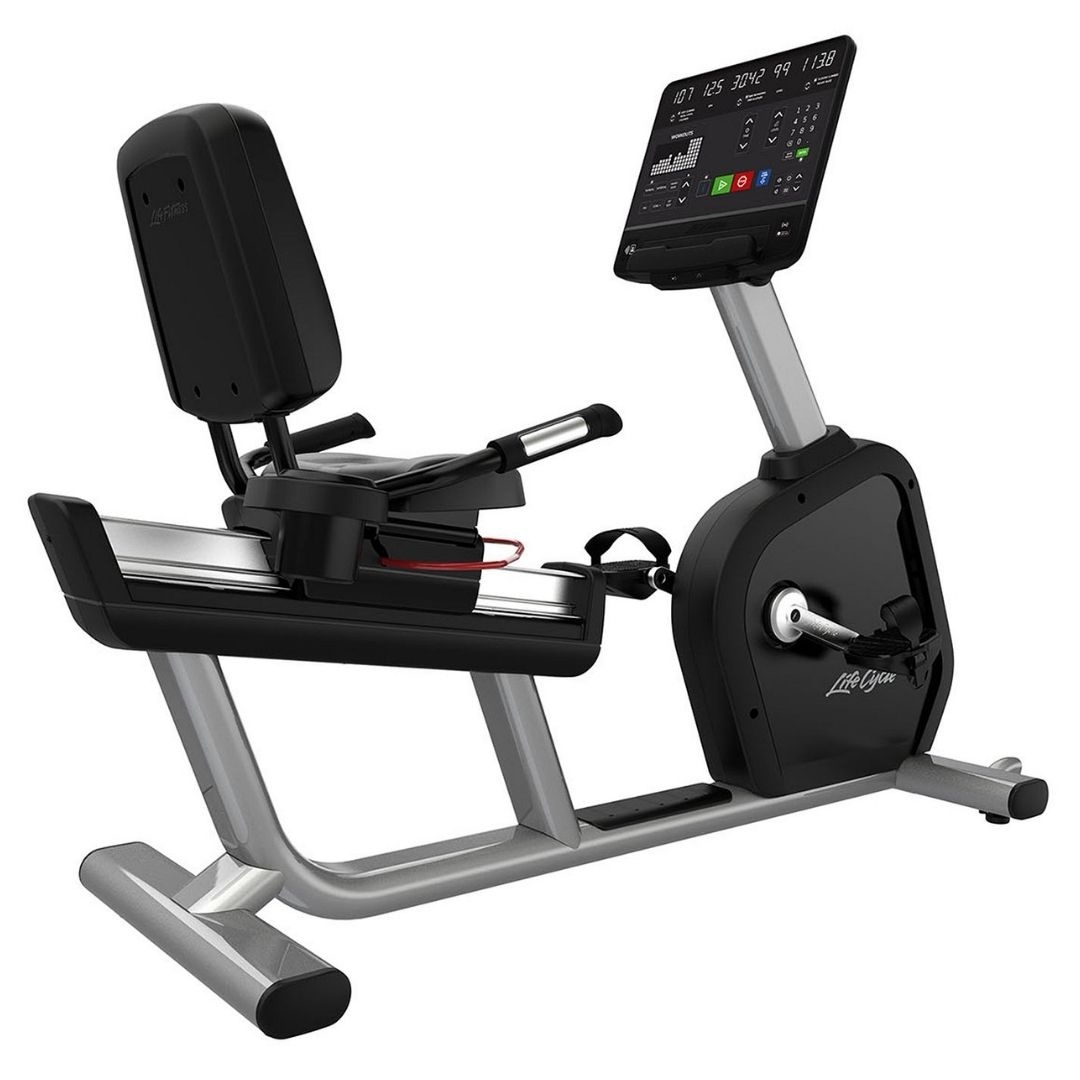 Life Fitness Aspire Recumbent Bike - SL Console | Arctic Silver Base