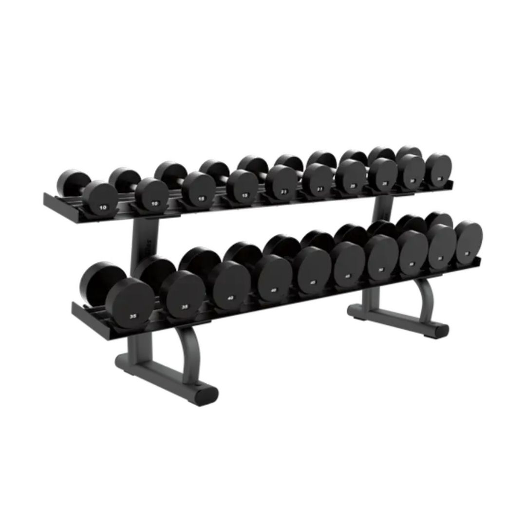 Life Fitness Heavy-Duty Two-Tier Dumbbell Rack