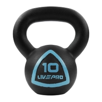 Livepro Solid Cast Iron Kettlebell 10KG