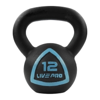 Livepro Solid Cast Iron Kettlebell 12KG