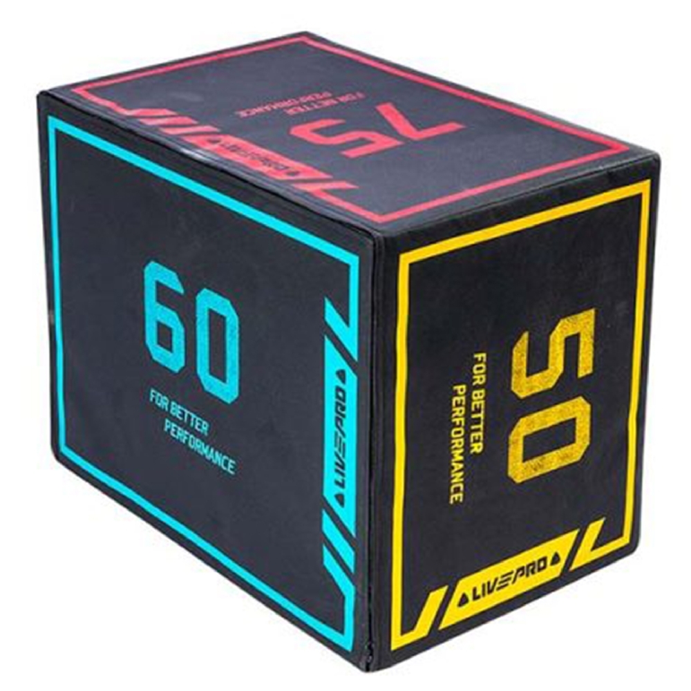 Livepro - 3-In-1 Pro-Duty Soft Plyometric Box