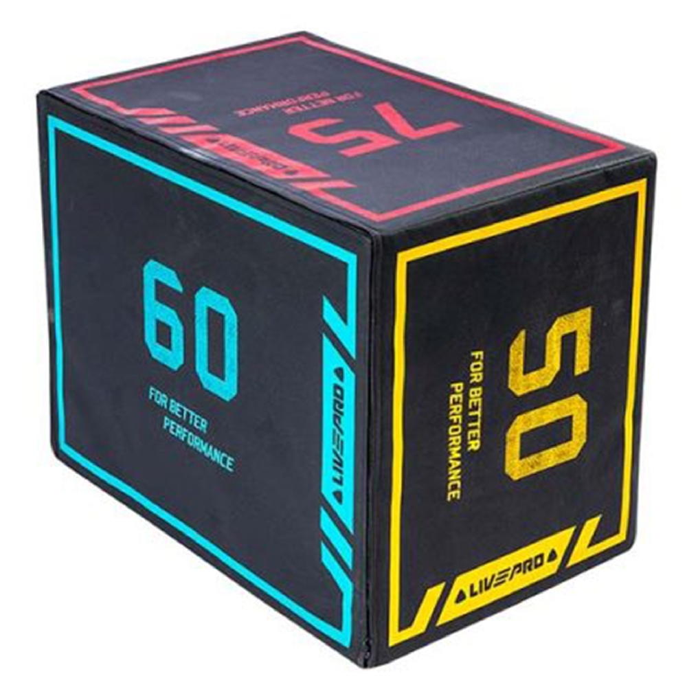 Boîte Pliométrique 3 En 1 – Plyo Box En Bois Pour Sauts – Hauteurs Réglables 40,5/51/61 Cm – Anti-dérapante
