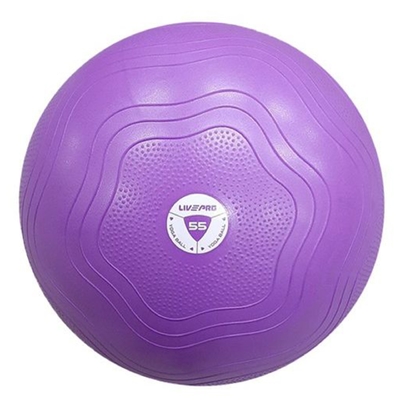 Livepro Anti-Burst Core-Fit Exercise Ball | 55 Cm Gym Ball