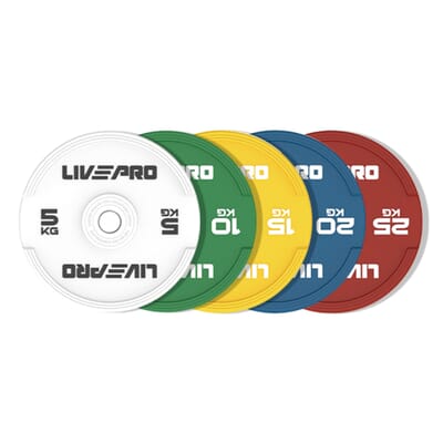 Livepro Elite Colored Rubber Bumper Plate 10kg