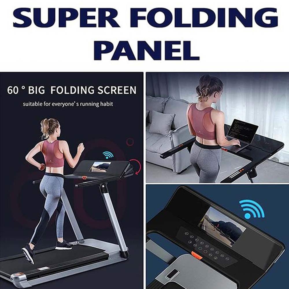 Touch Screen Treadmill With 4.0HP Motor Peak