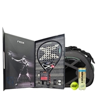 NOX Limited Edition Dubai Premier P1 Padel Racket 2026 + NOX AT10 Team Grey/Green Padel Bag Combo