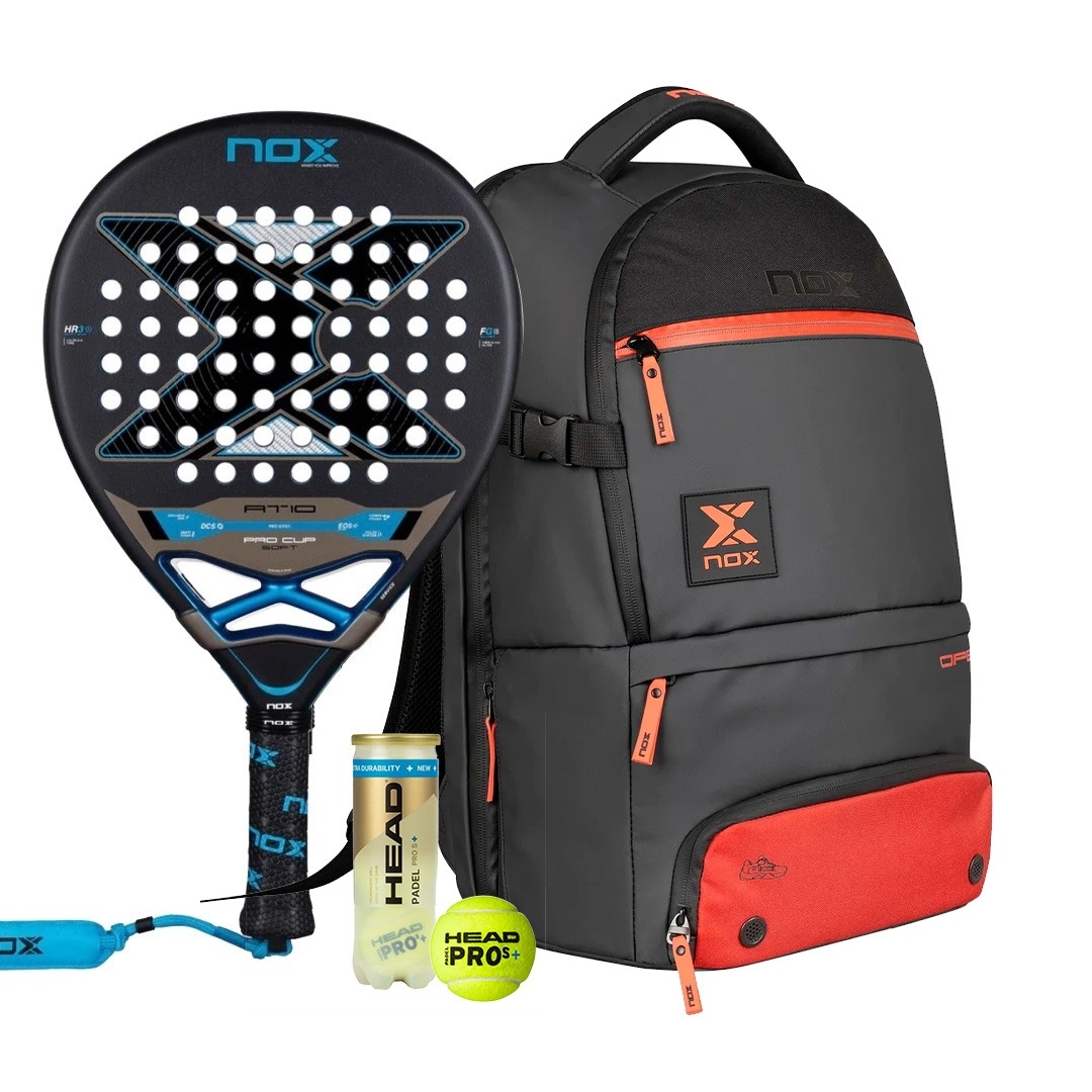 Nox AT10 Pro Cup SOFT 2026 Padel Racket + Nox Luxury Open Series Padel Bag Combo