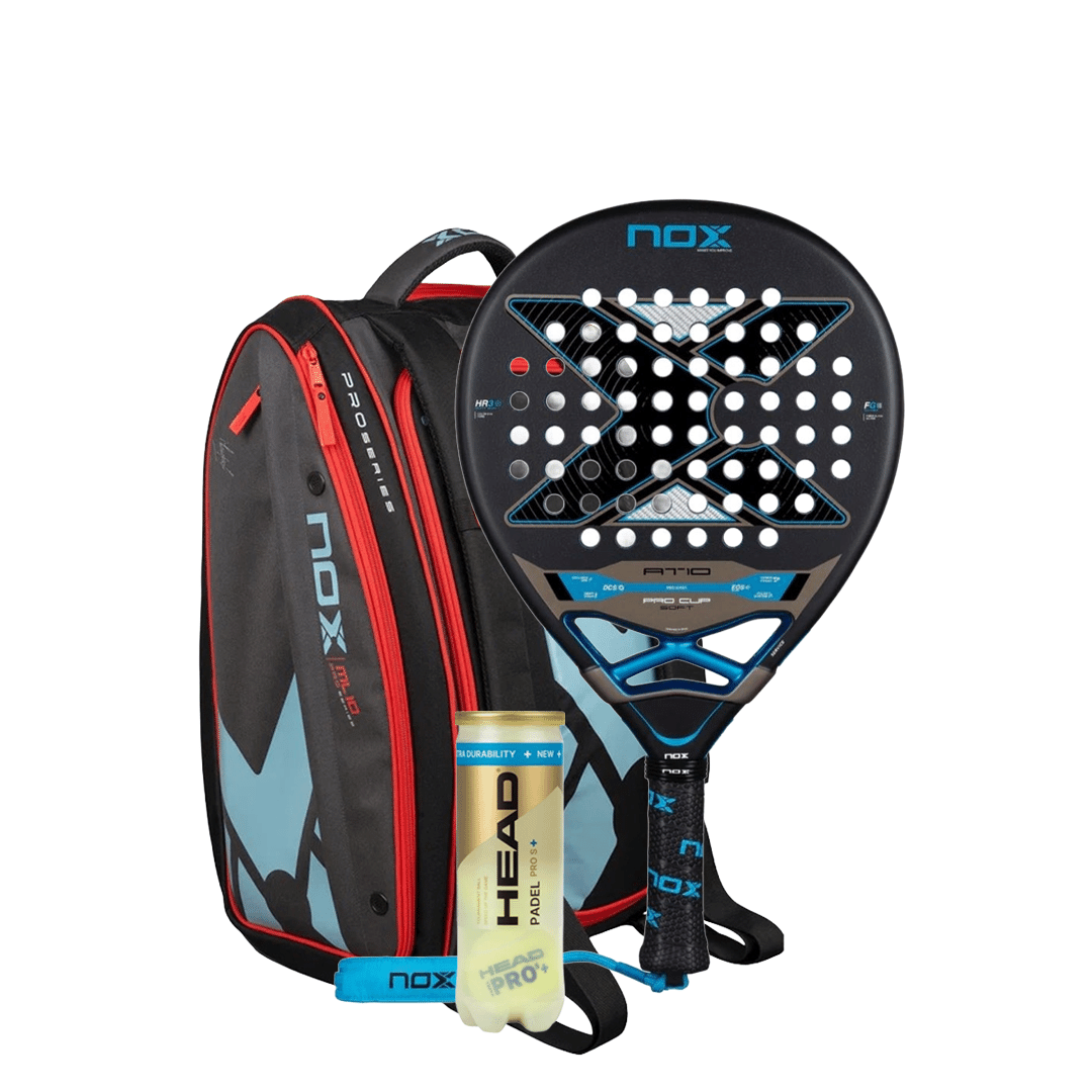 Nox AT10 Pro Cup SOFT 2026 Padel Racket + Nox Ml10 Competition Xl Compact Padel Bag Combo