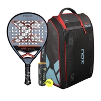 NOX AT10 Luxury GENIUS 18K Alum 2025 Padel Racket + Nox Ml10 Competition Xl Compact Padel Bag Combo