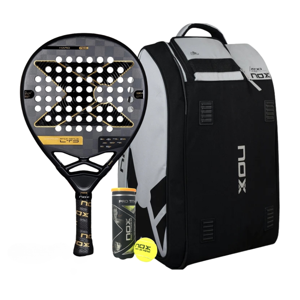 Nox Pack AT10 Genius Limited Edition 2025 Padel Racket + Nox At10 Competition XL Compact Padel Bag