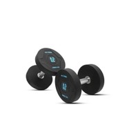 1441 Fitness PU Rubber Round Dumbbell Set 2.5 Kg to 15 Kg 6 Pairs Set