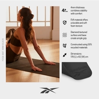 Reebok Yoga Mat 4mm Black