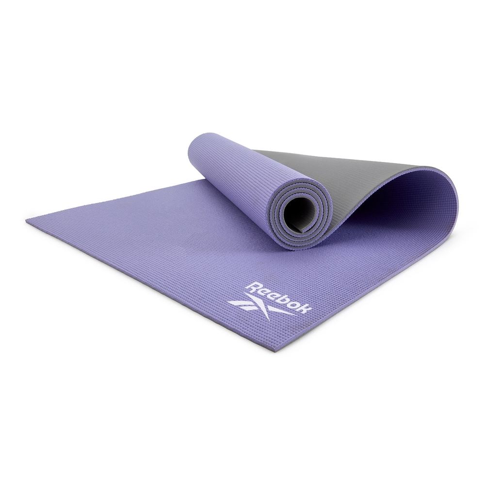 Reebok Double Sided 6mm Yoga Mat - Purple/Grey