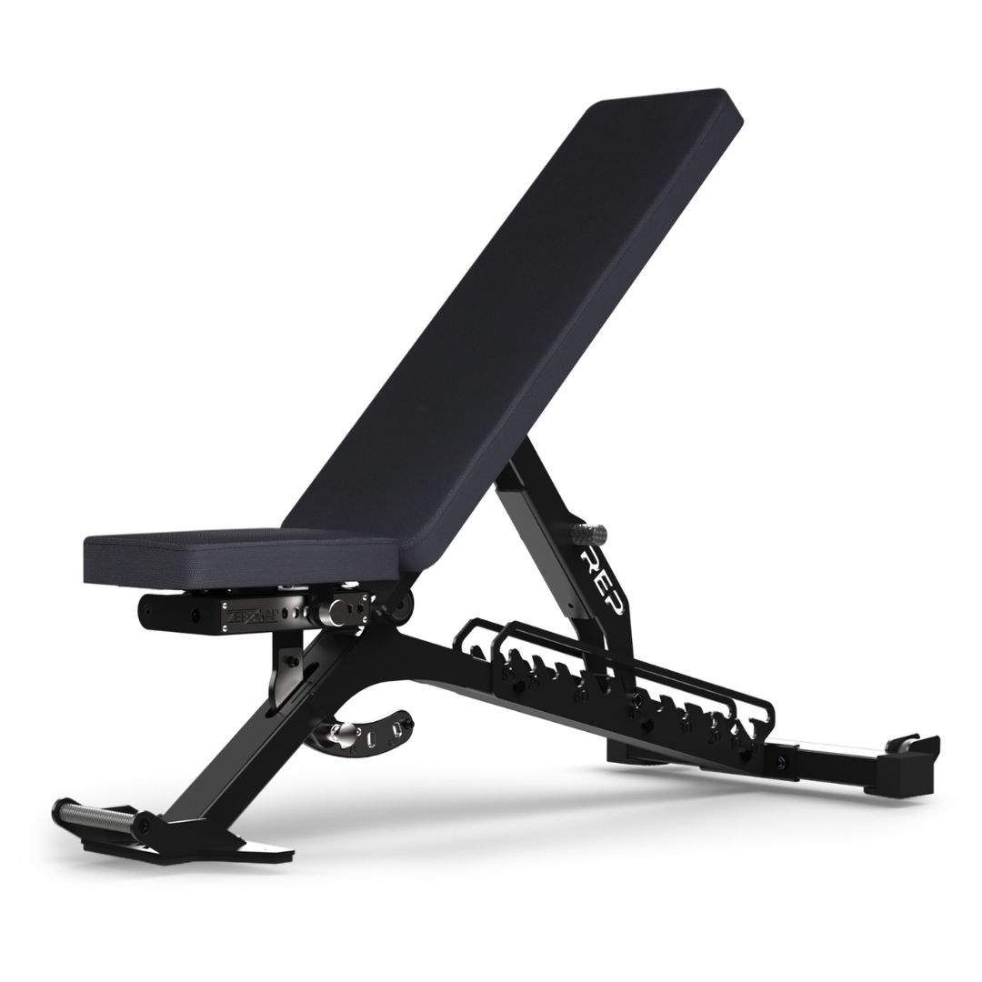 REP Fitness BlackWing Adjustable Weight Bench - Metallic Black