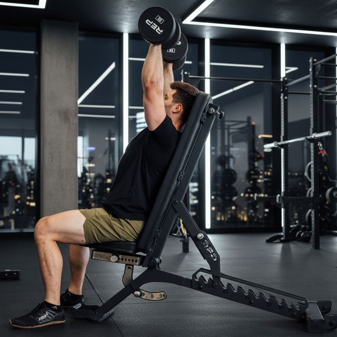 REP Fitness BlackWing Adjustable Weight Bench - Metallic Black