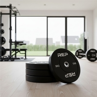 REP Fitness Black Bumper Plates - 5 Kg