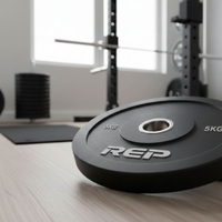 REP Fitness Black Bumper Plates - 5 Kg