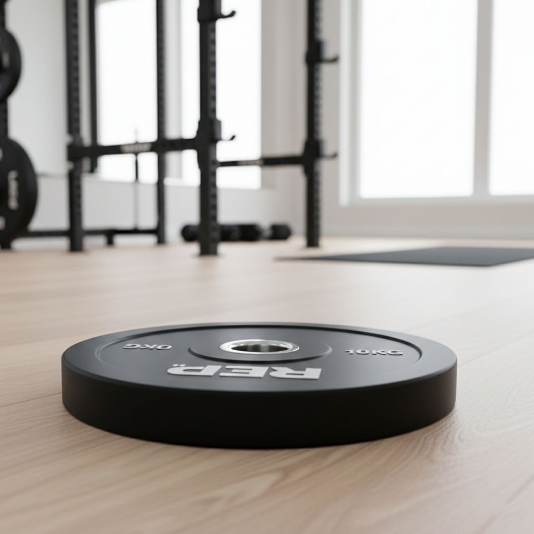 REP Fitness Black Bumper Plates - 10 Kg