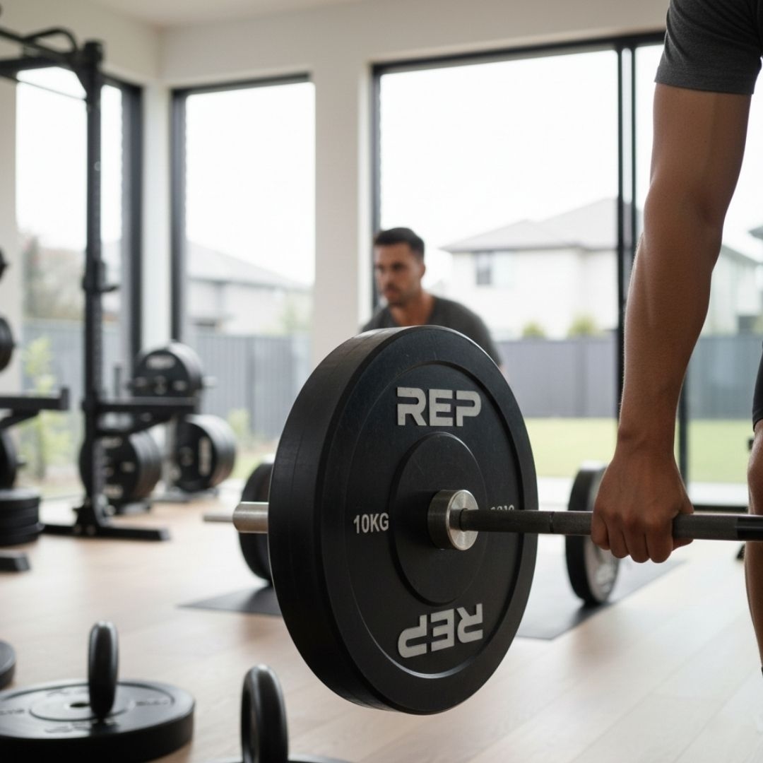 REP Fitness Black Bumper Plates - 10 Kg