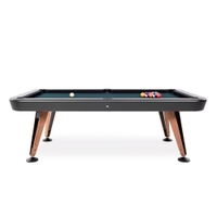 Rs Diagonal 8ft Marble Top Pool Table In Black Finishing | Billiard Table