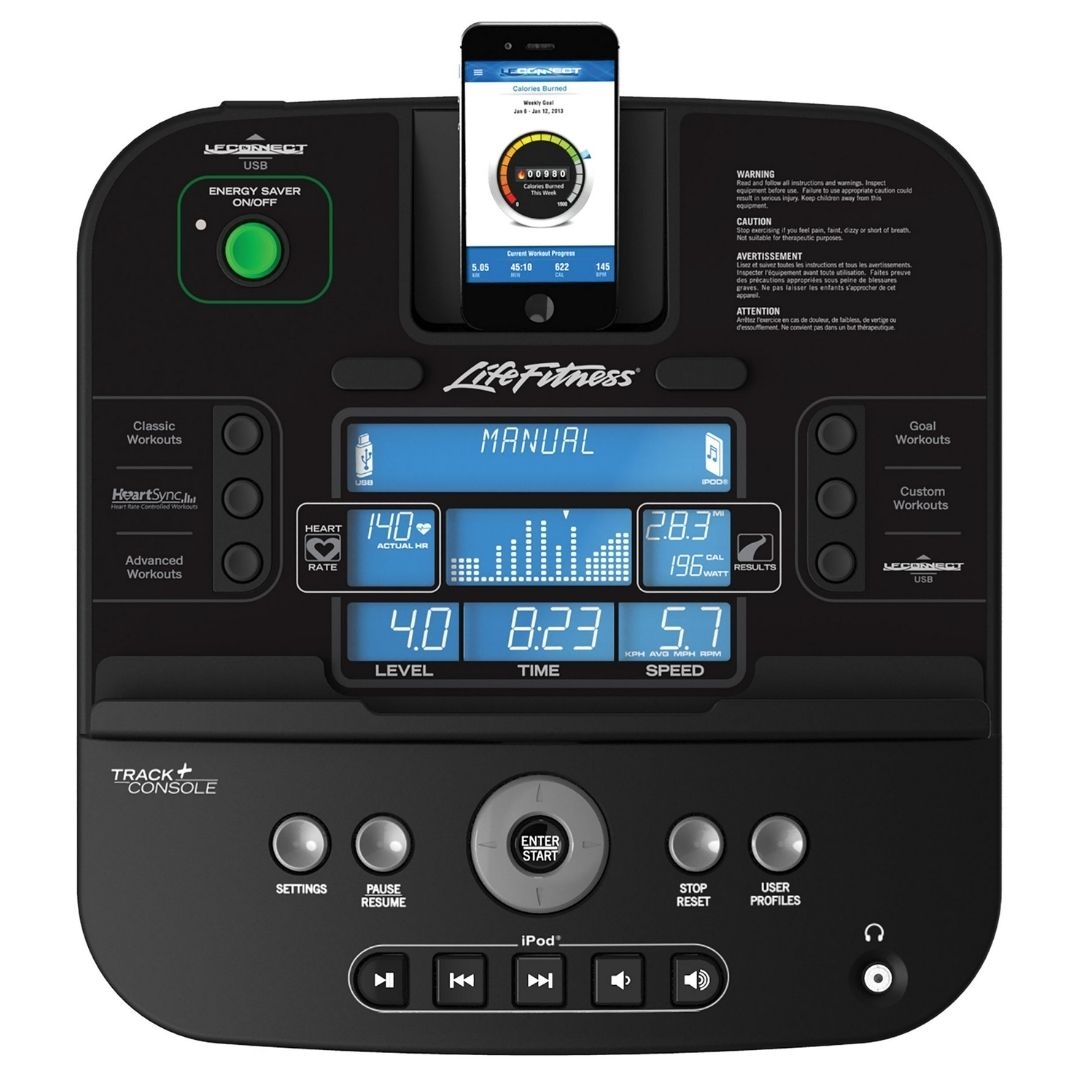 Life Fitness RS3 Recumbent Bike - Base +Track Console