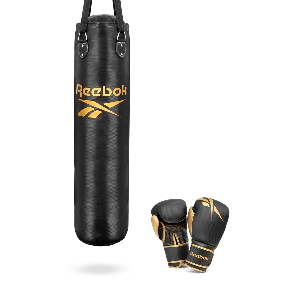 Reebok - 4ft Punchbag + Boxing Gloves Set