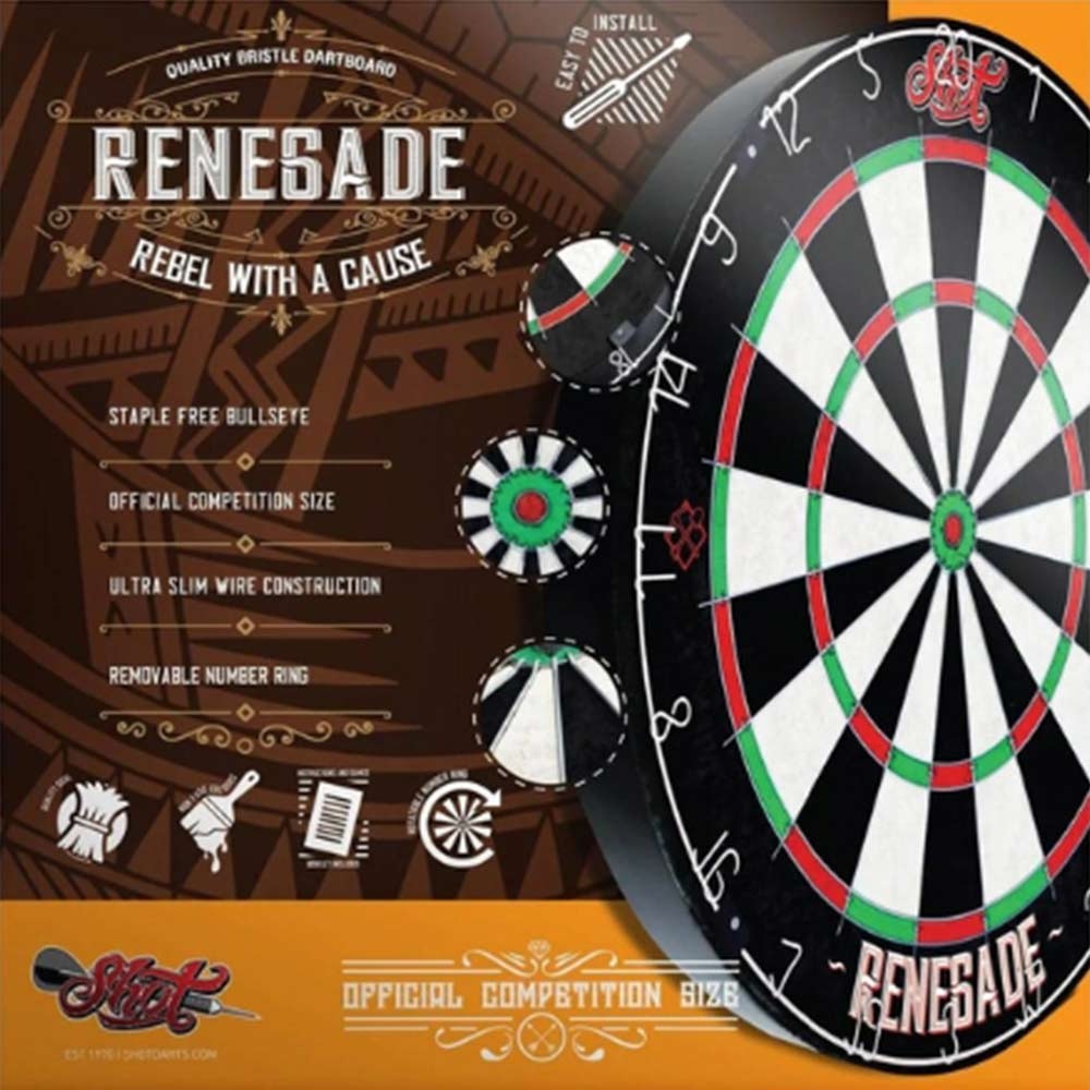 Shot Darts Renegade Bristle Dartboard