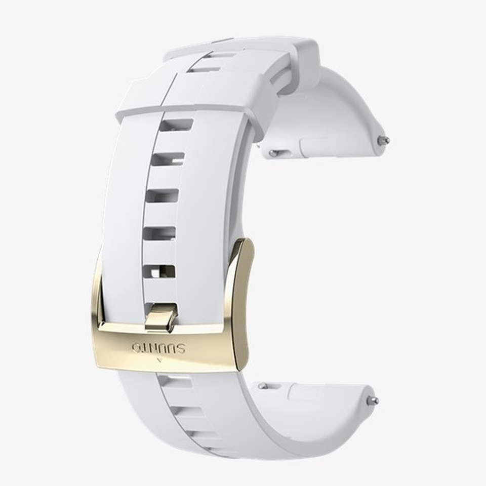 Suunto ATHLETIC Silicone Strap White/Gold Size M