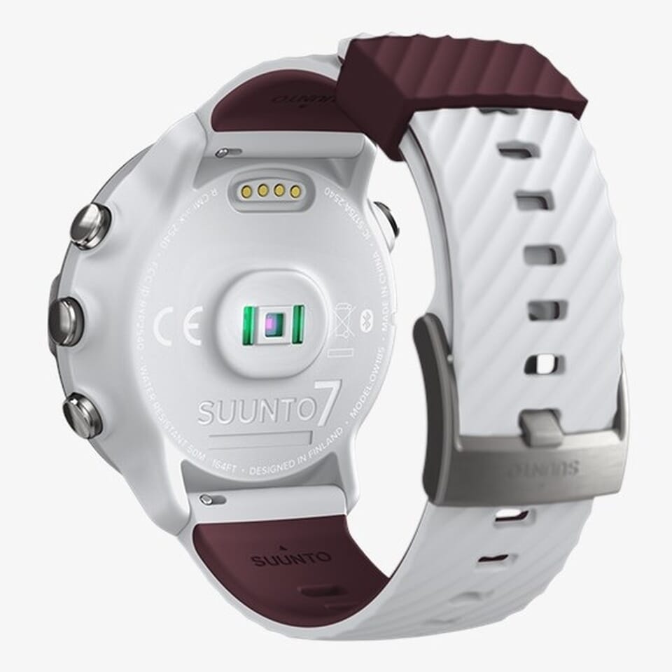 【美品！新品未使用！】SUUNTO7 WHITE BURGUNDY SUUNTO 7 White Burgundy Smartwatch with Watch OS, LCD BURN