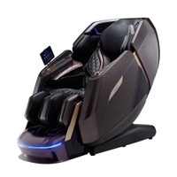Stellar 4D Dual Roller Luxury AI Massage Chair Coffee Brown