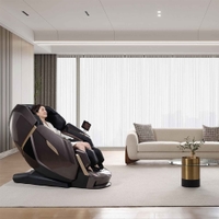 Stellar 4D Dual Roller Luxury AI Massage Chair Coffee Brown