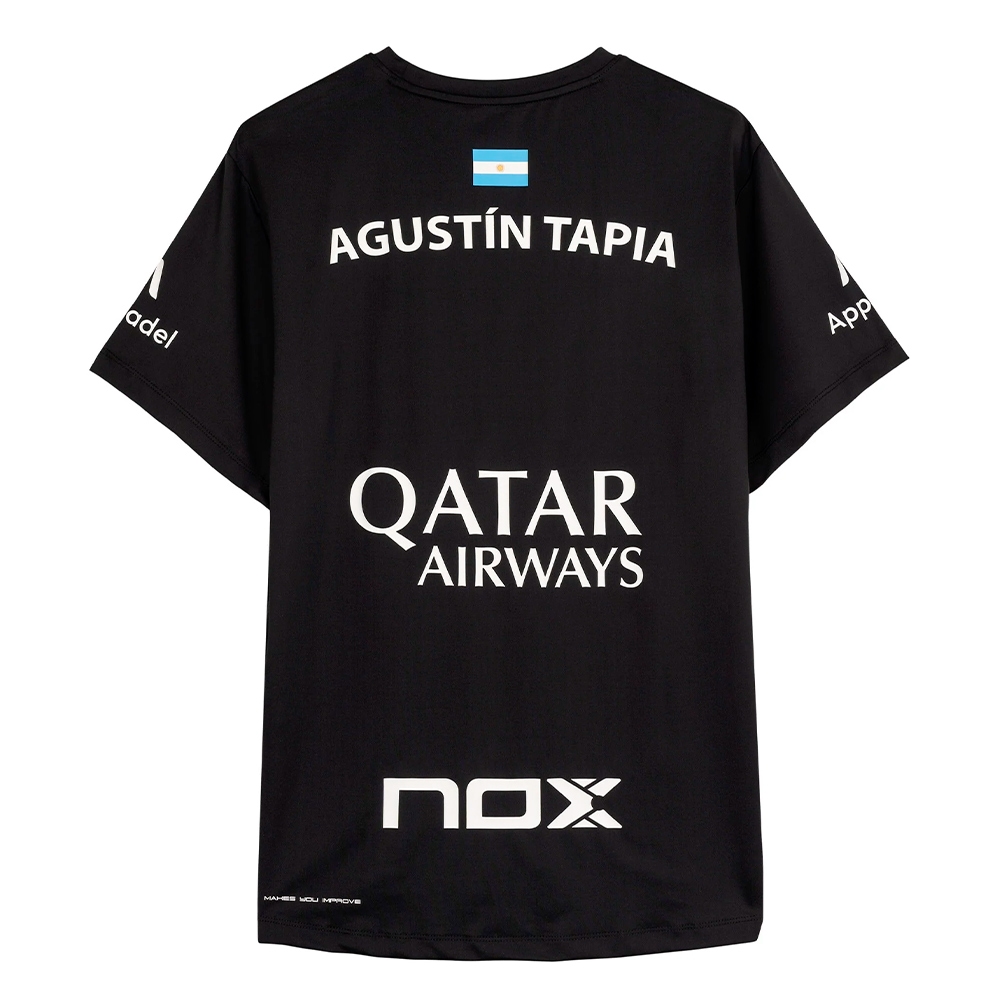 Nox Agustin Tapia Sponsors AT10 Black T-shirt