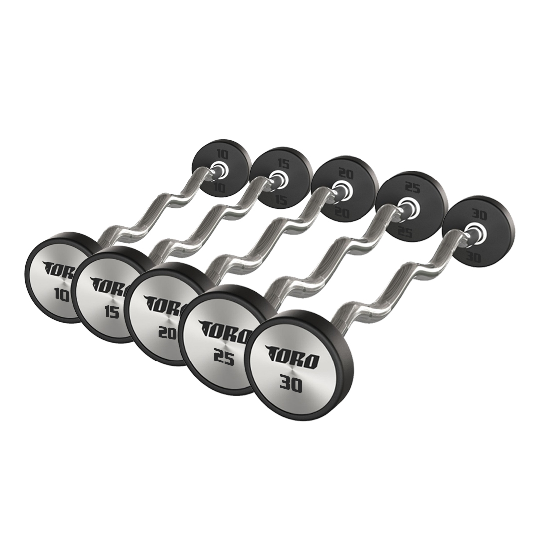 Toro Curl Urathane Barbell 10-30kg Set
