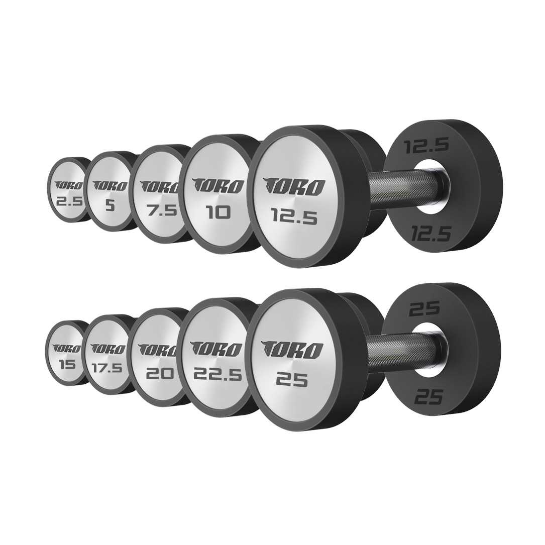 Toro Round Urethane Dumbbell 2.5-25kg Set