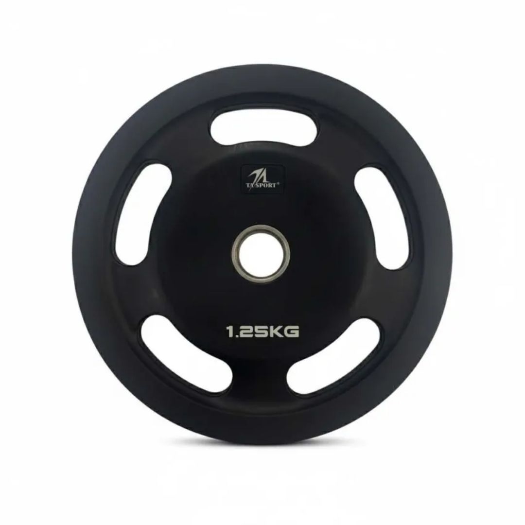 TA Sports Olympic Rubber Coated Weight Plate - 1.25 Kg